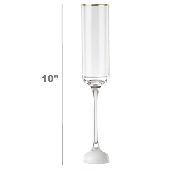 kate spade new york Happily Ever After Toasting Champagne Flutes, Set Of 2, NIB - Picture 2 of 6